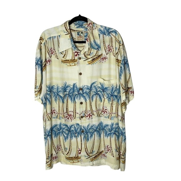 Vintage John Severson Collection by Kahala Hawaiian Shirt XL 100% Rayon - Picture 1 of 6